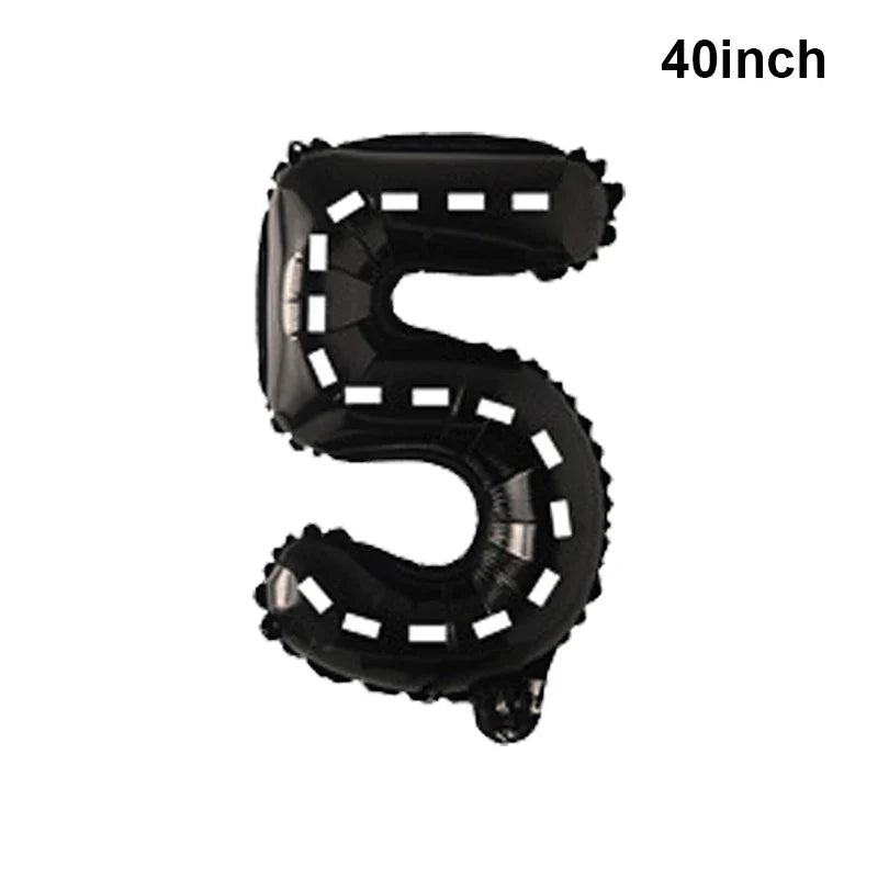 Giant Horse Foil Number Balloon Banner - Cake Pops Parties