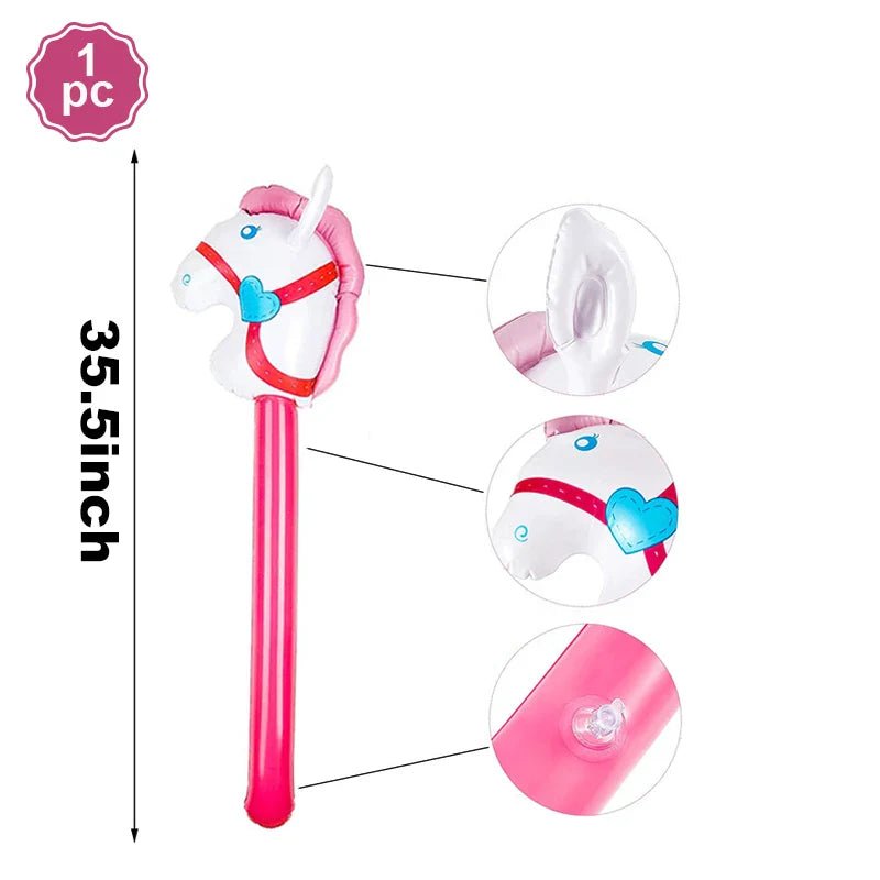 Giant Horse Foil Number Balloon Banner - Cake Pops Parties