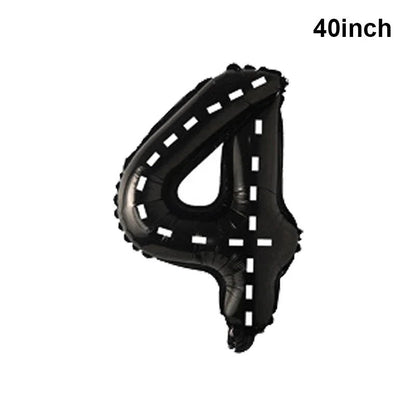 Giant Horse Foil Number Balloon Banner - Cake Pops Parties