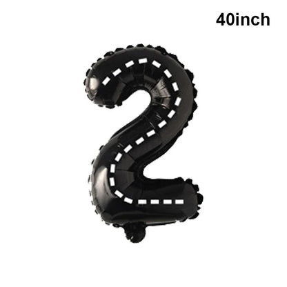 Giant Horse Foil Number Balloon Banner - Cake Pops Parties