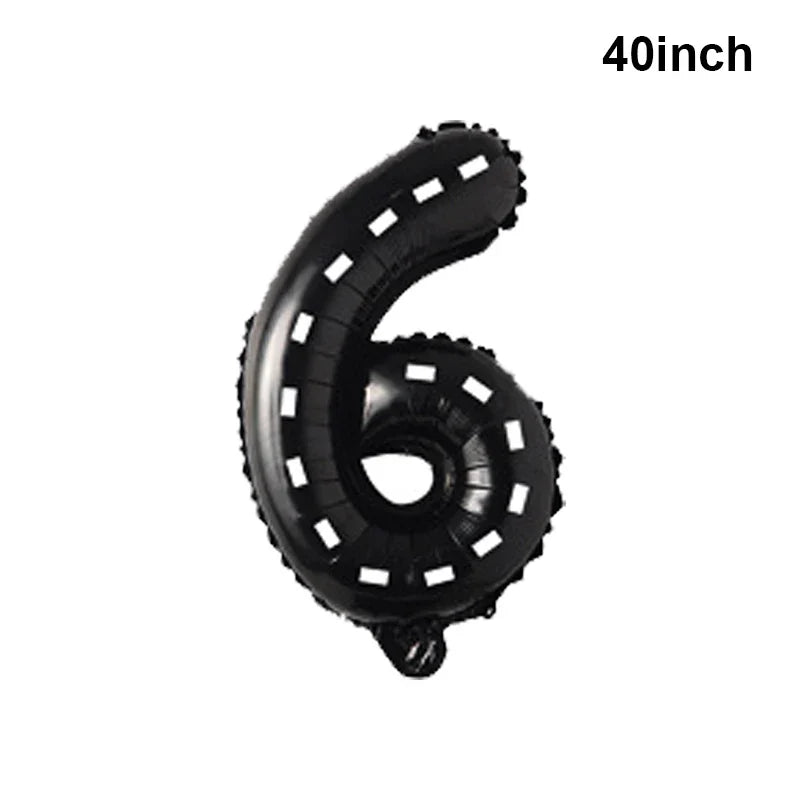 Giant Horse Foil Number Balloon Banner - Cake Pops Parties