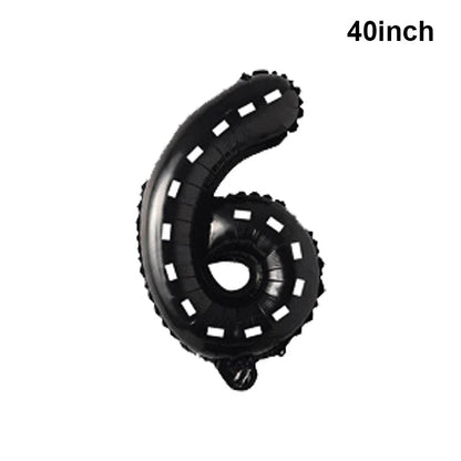 Giant Horse Foil Number Balloon Banner - Cake Pops Parties