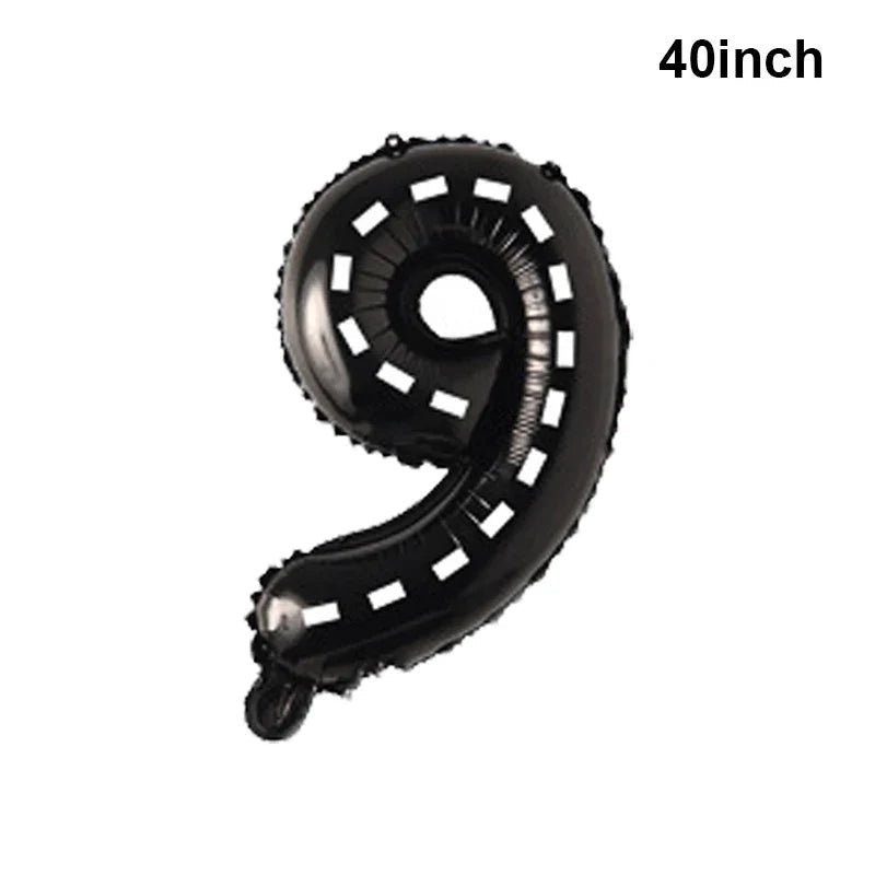 Giant Horse Foil Number Balloon Banner - Cake Pops Parties