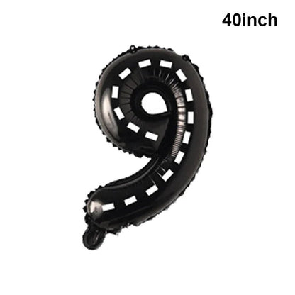 Giant Horse Foil Number Balloon Banner - Cake Pops Parties