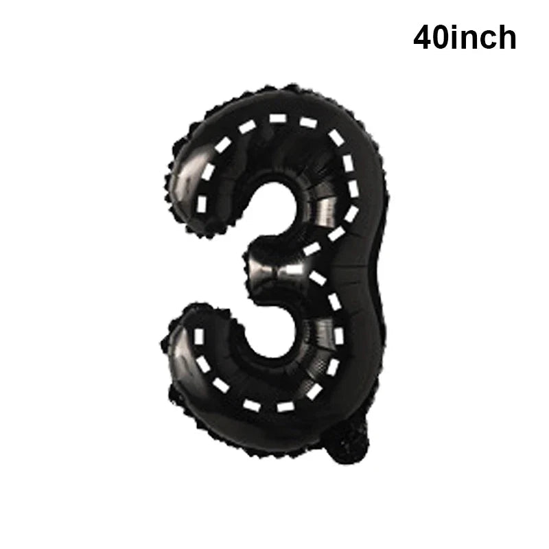 Giant Horse Foil Number Balloon Banner - Cake Pops Parties