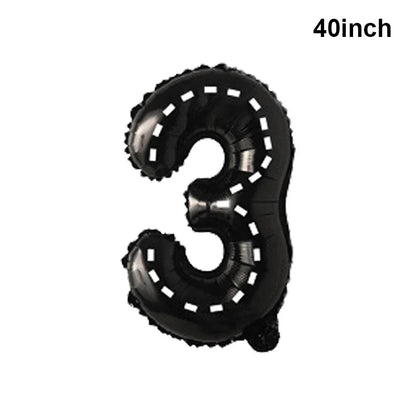 Giant Horse Foil Number Balloon Banner - Cake Pops Parties