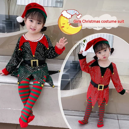 Girls Elf Christmas Costume - Cake Pops Parties