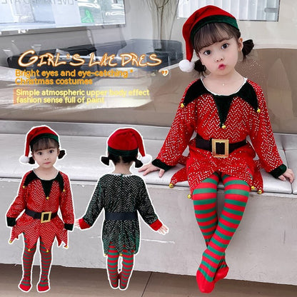 Girls Elf Christmas Costume - Cake Pops Parties