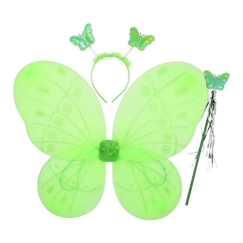 Girls Fairy Costume Set with Wings Tutu Dress - Cake Pops Parties