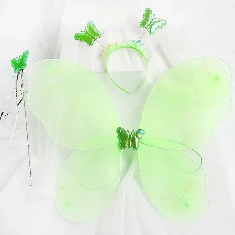 Girls Fairy Costume Set with Wings Tutu Dress - Cake Pops Parties