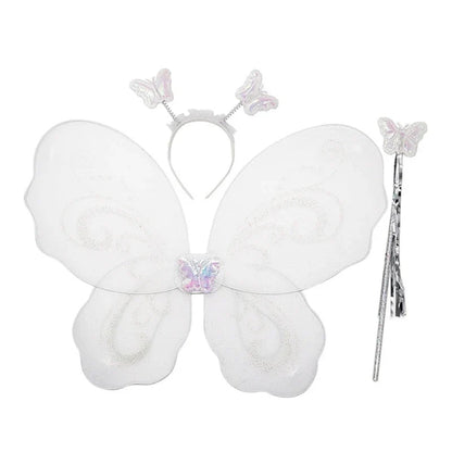 Girls Fairy Costume Set with Wings Tutu Dress - Cake Pops Parties