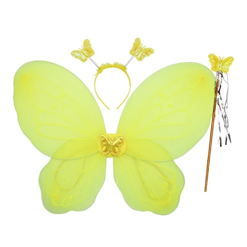 Girls Fairy Costume Set with Wings Tutu Dress - Cake Pops Parties