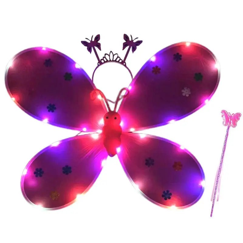 Girls LED Angel Wings Costume Set - Cake Pops Parties