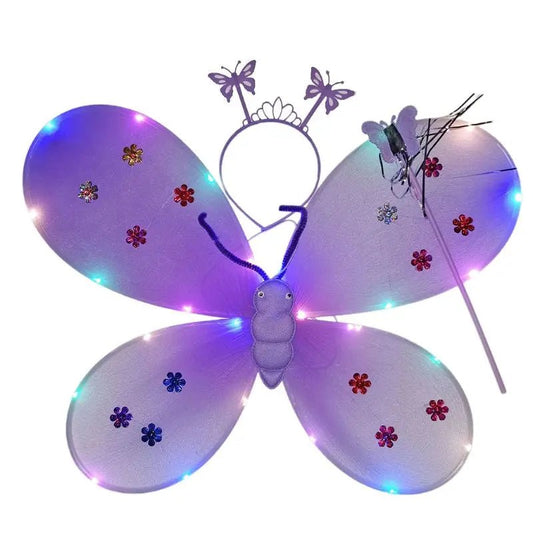 Girls LED Angel Wings Costume Set - Cake Pops Parties