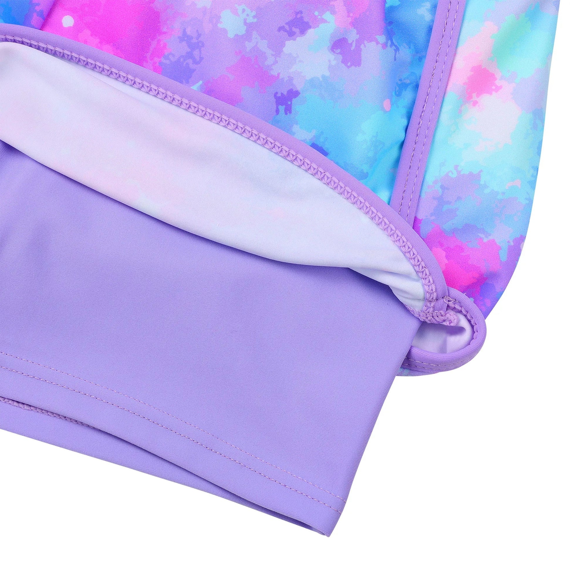 Girls Long Sleeve Tankini Swimsuit with Zipper | Kids Surfing Suit - Cake Pops Parties