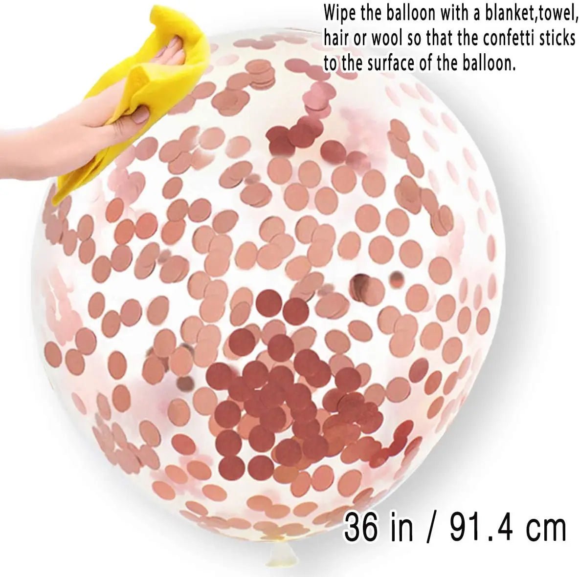 Glam Gold Confetti Balloons - Party Essential - Cake Pops Parties