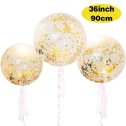 Glam Gold Confetti Balloons - Party Essential - Cake Pops Parties