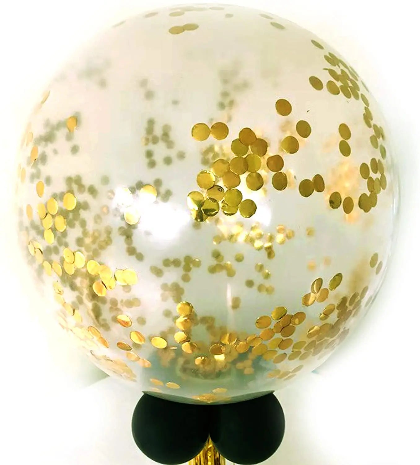 Glam Gold Confetti Balloons - Party Essential - Cake Pops Parties