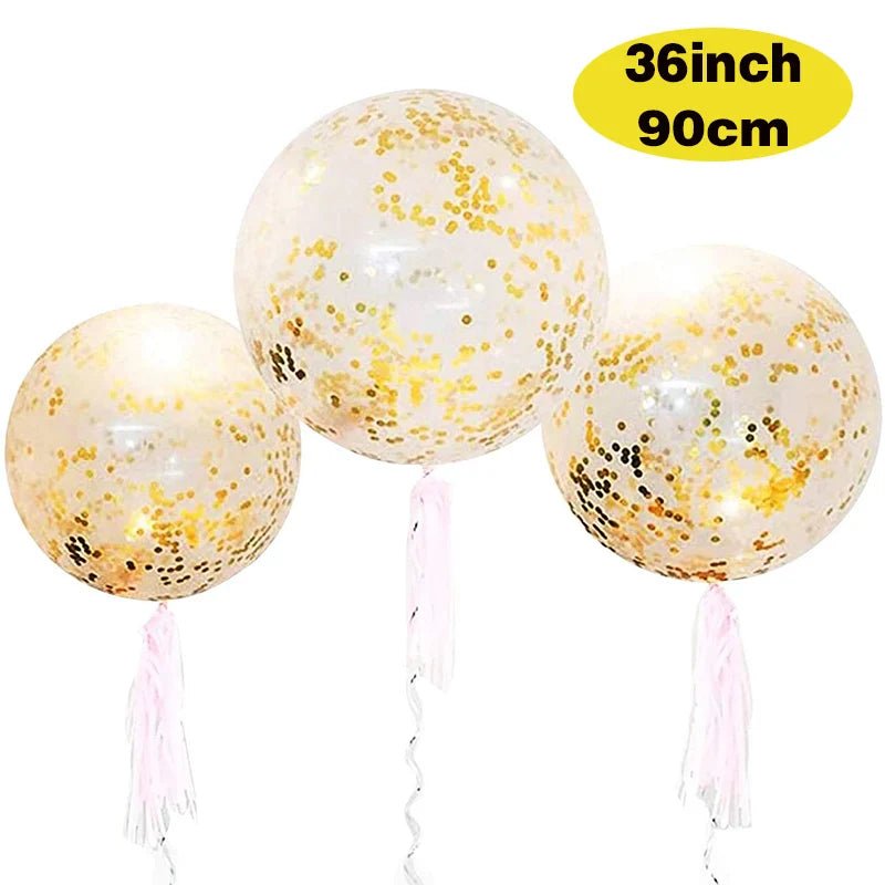 Glam Gold Confetti Balloons - Party Essential - Cake Pops Parties