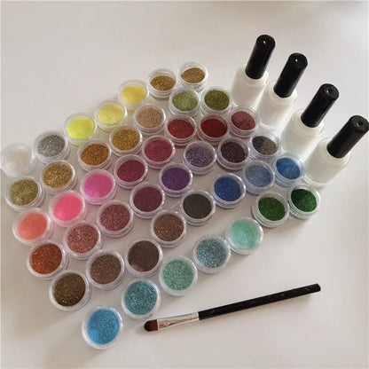 Glitter Colors Shimmer Kit - Kids DIY Nail Art - Cake Pops Parties