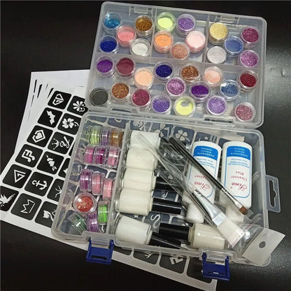 Glitter Colors Shimmer Kit - Kids DIY Nail Art - Cake Pops Parties