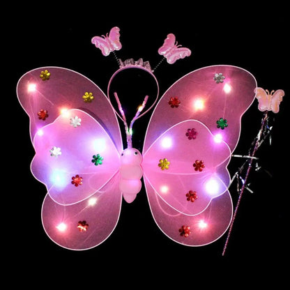 Glowing Butterflies Wing Costume Set - Cake Pops Parties