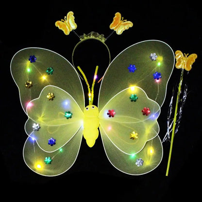 Glowing Butterflies Wing Costume Set - Cake Pops Parties