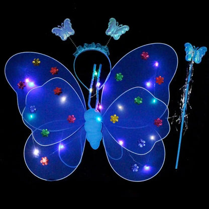 Glowing Butterflies Wing Costume Set - Cake Pops Parties