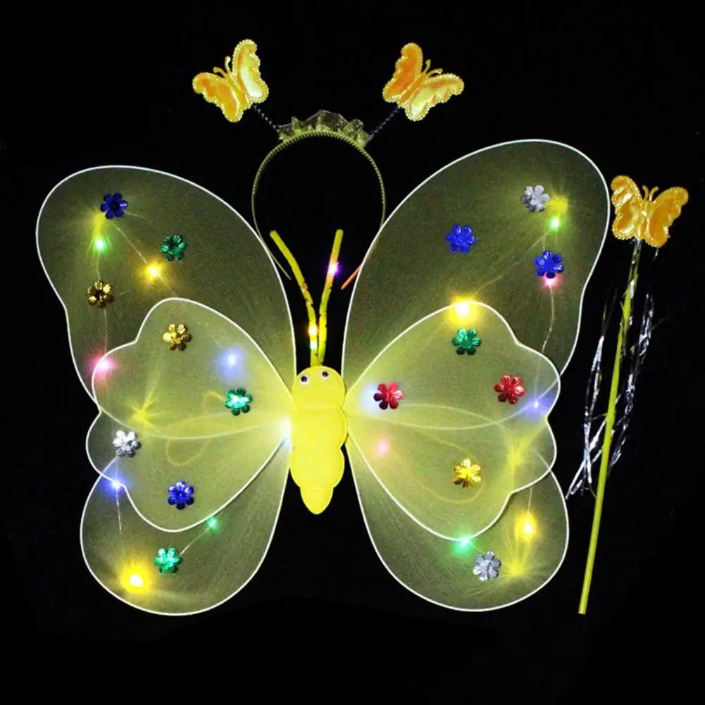 Glowing Butterflies Wing Costume Set - Cake Pops Parties