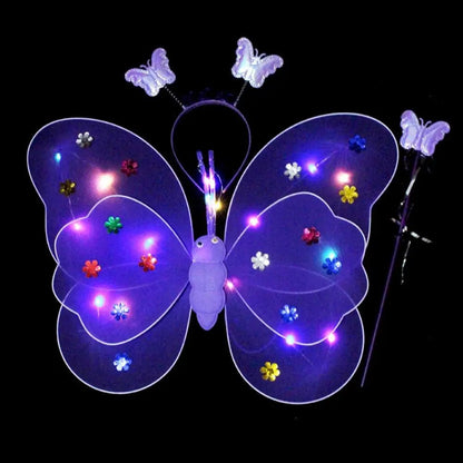 Glowing Butterflies Wing Costume Set - Cake Pops Parties