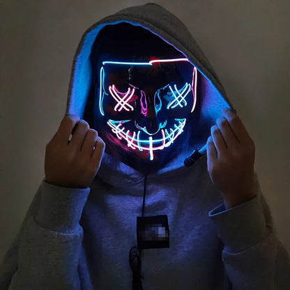 Glowing Halloween LED Mask - Cake Pops Parties