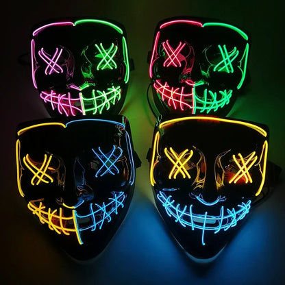 Glowing Halloween LED Mask - Cake Pops Parties