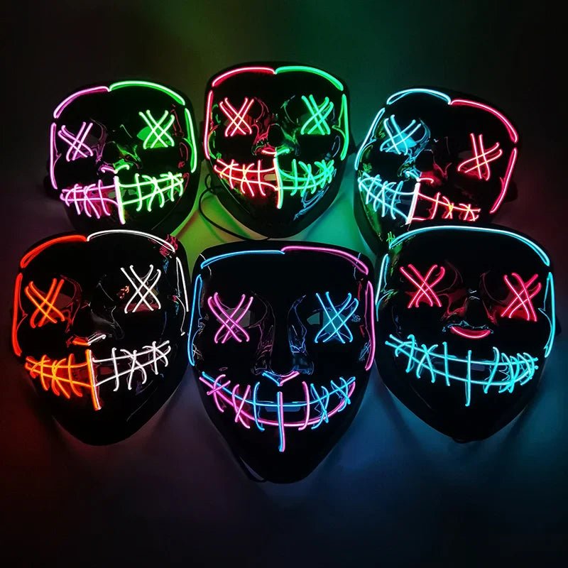 Glowing Halloween LED Mask - Cake Pops Parties