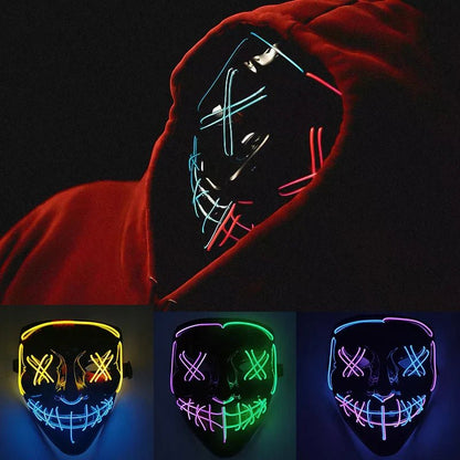 Glowing Halloween LED Mask - Cake Pops Parties