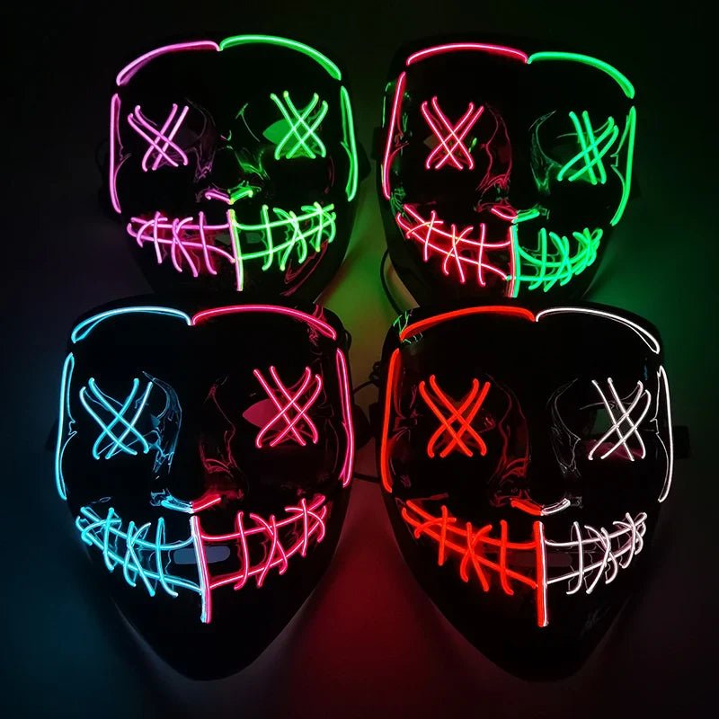 Glowing Halloween LED Mask - Cake Pops Parties