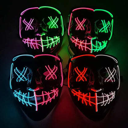 Glowing Halloween LED Mask - Cake Pops Parties
