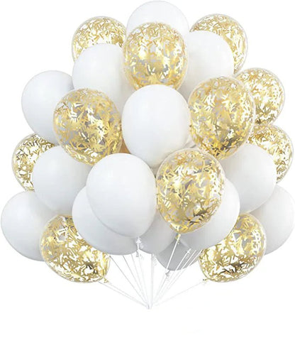 Gold Confetti Metallic Balloons - Party Decor - Cake Pops Parties