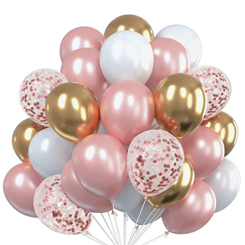 Gold Confetti Metallic Balloons - Party Decor - Cake Pops Parties