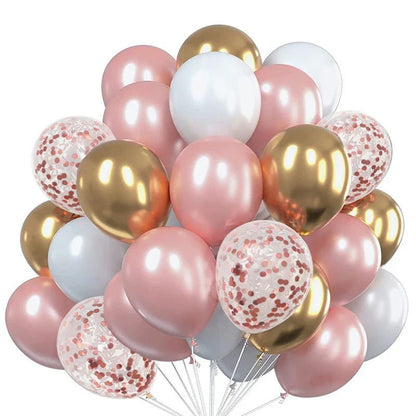 Gold Confetti Metallic Balloons - Party Decor - Cake Pops Parties