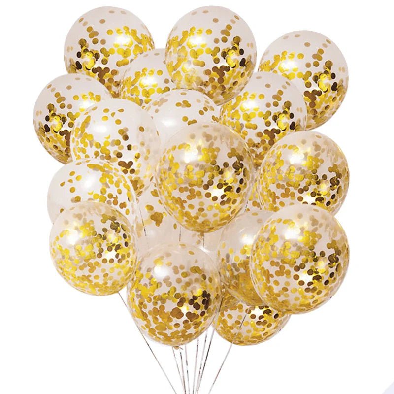 Gold Confetti Metallic Balloons - Party Decor - Cake Pops Parties