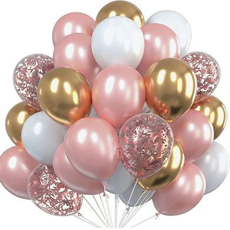 Gold Confetti Metallic Balloons - Party Decor - Cake Pops Parties