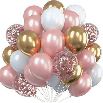 Gold Confetti Metallic Balloons - Party Decor - Cake Pops Parties