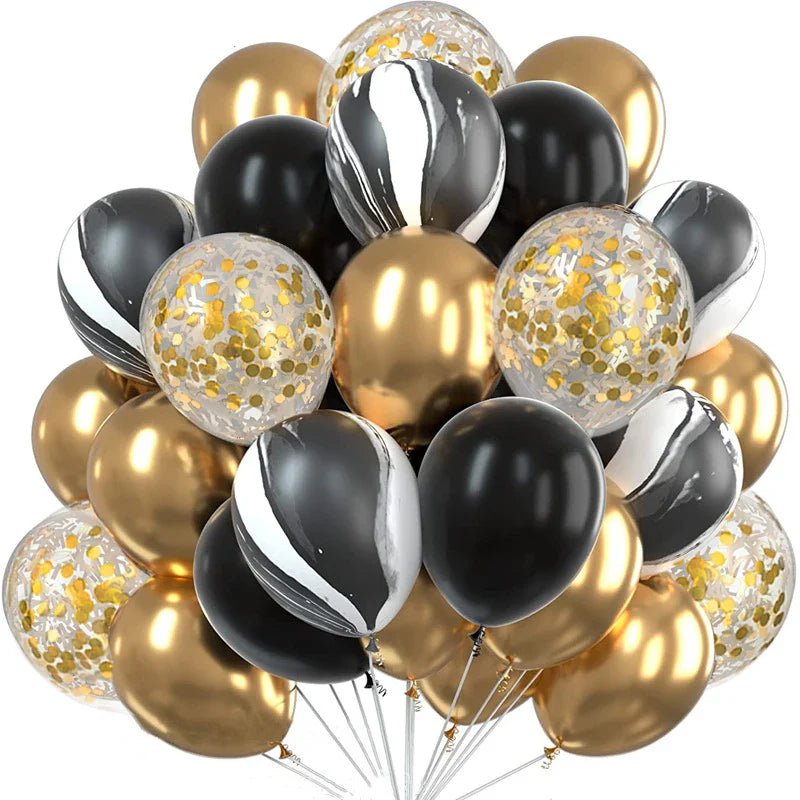 Gold Confetti Metallic Balloons - Party Decor - Cake Pops Parties