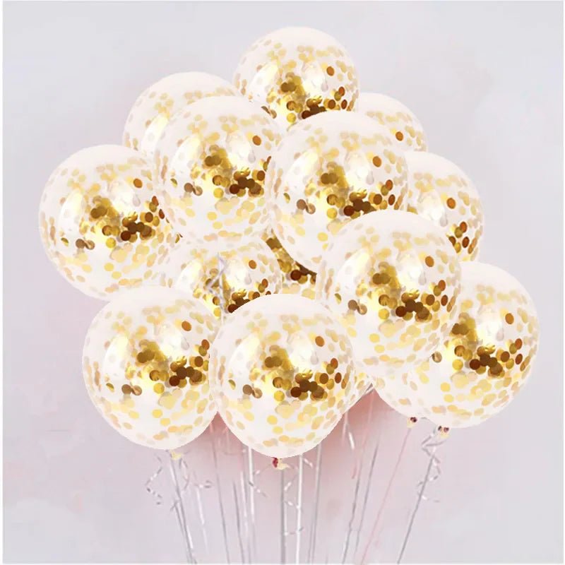 Gold Star Confetti Balloon Party Decor - Cake Pops Parties