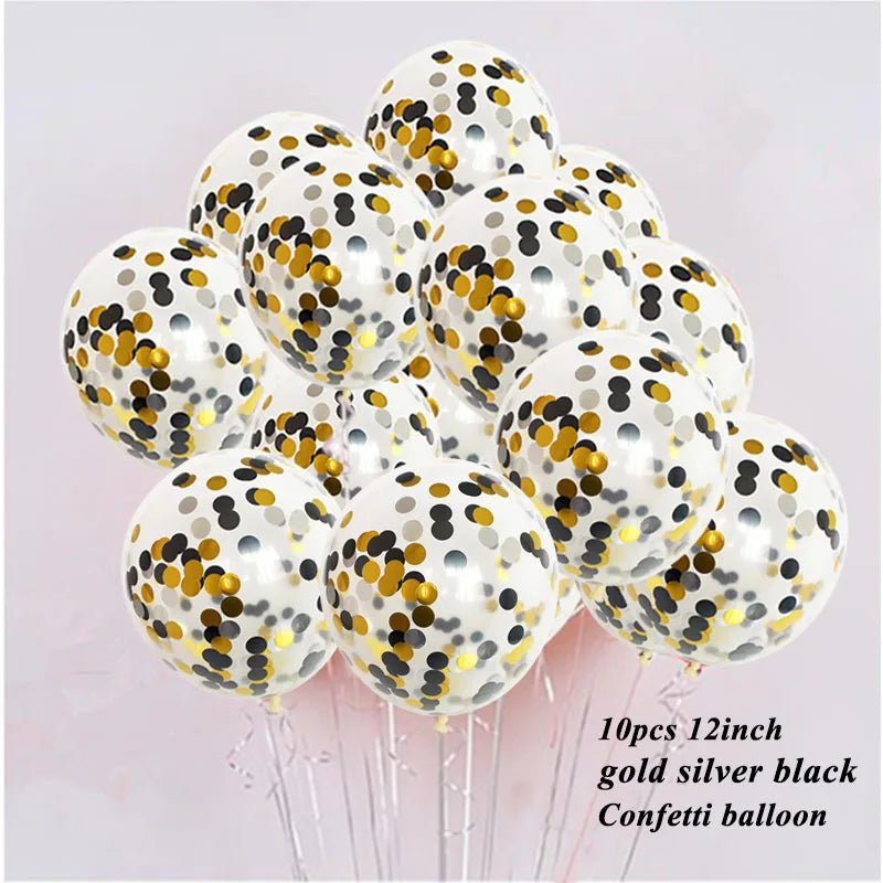 Gold Star Confetti Balloon Party Decor - Cake Pops Parties