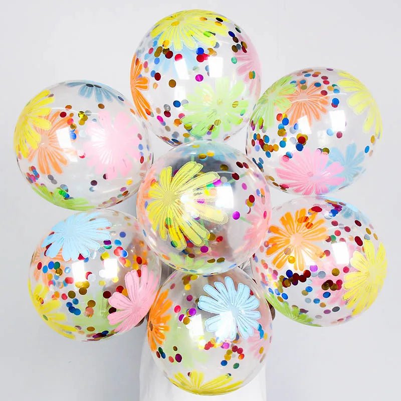 Gold Star Confetti Latex Balloons - Cake Pops Parties