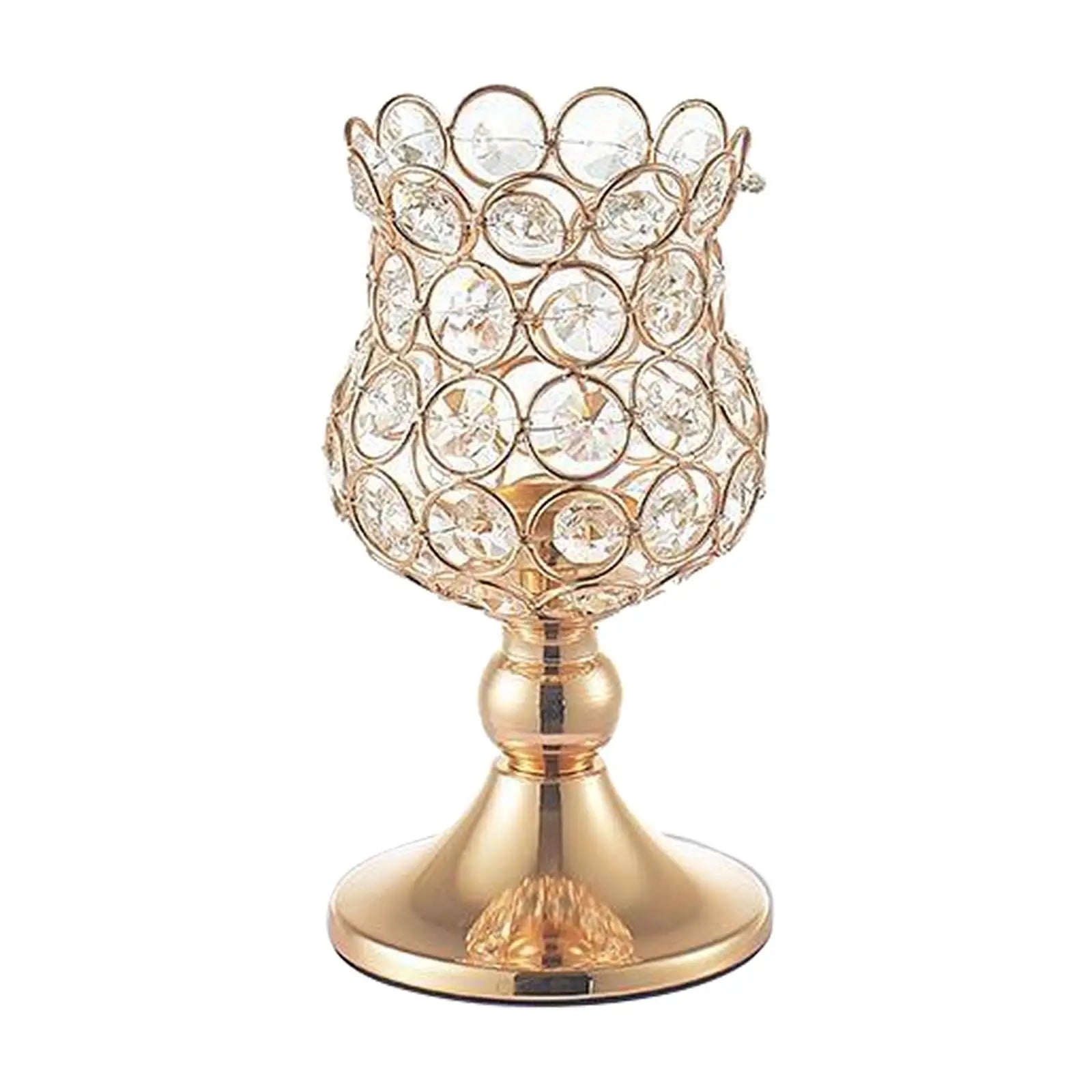 Golden Crystal Candle Holders - Cake Pops Parties