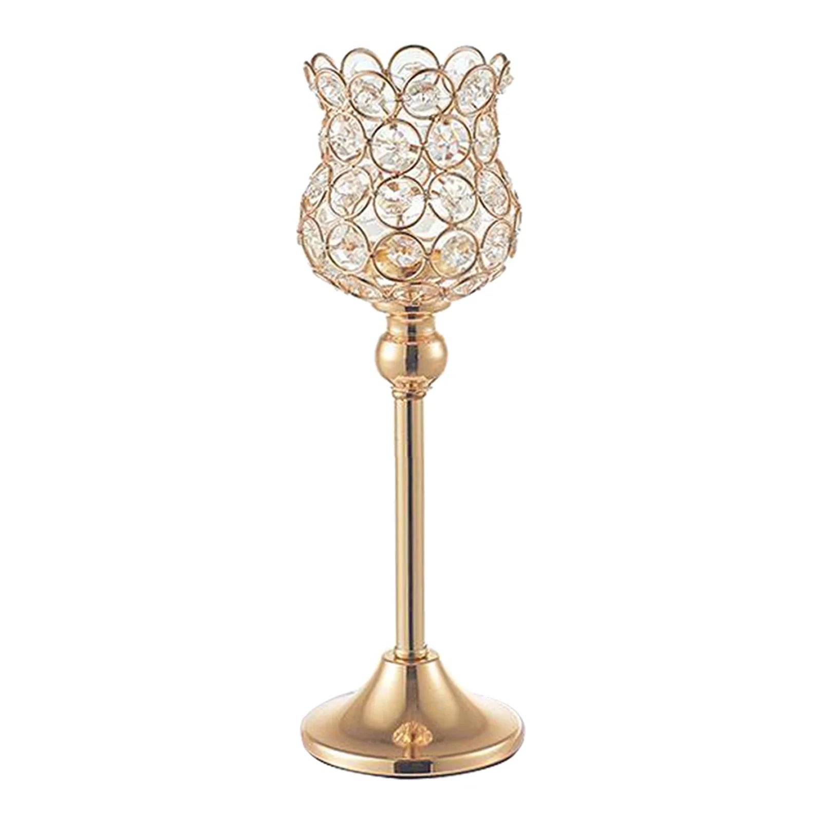 Golden Crystal Candle Holders - Cake Pops Parties