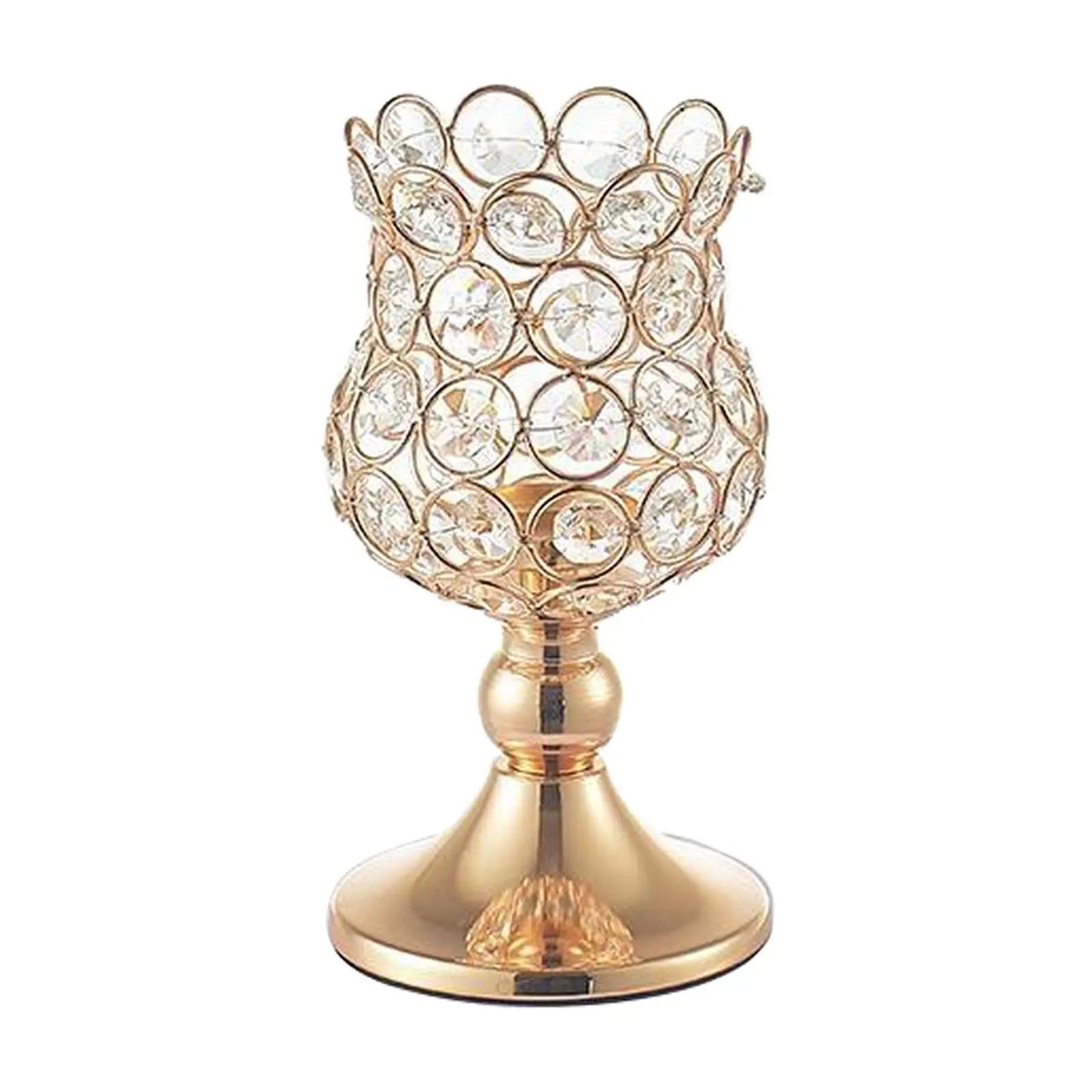 Golden Crystal Candle Holders - Cake Pops Parties