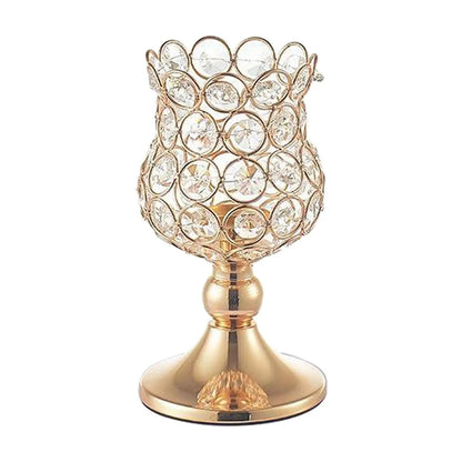 Golden Crystal Candle Holders - Cake Pops Parties